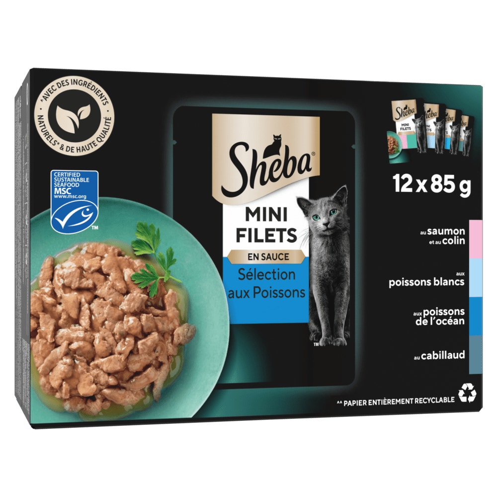 Sélection aux Poissons En Sauce 12 x 85g - Mini Filets - 1