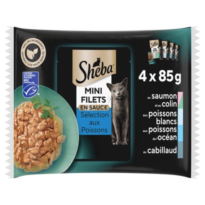 Sélection aux Poissons En Sauce 4 x 85g - Mini Filets