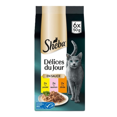 Terre & Mer En Sauce 6 x 50g - Délices Du Jour